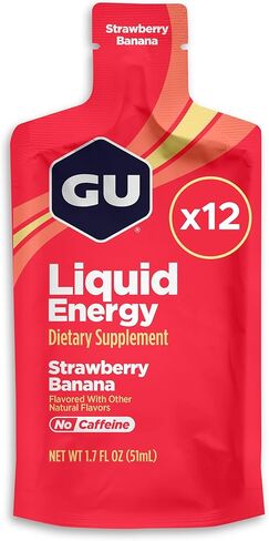 GU Energy Liquid Energy Gel With Complex Carbohydrates, Vegan, Gluten-Free and Dairy-Free On-the-Go Energy for Any Workout, 12-Count, Assorted Flavors in Saudi Arabia