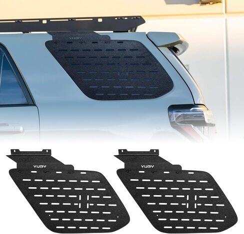 4Runner Rear Window Molle Panel Modular Storage Panel System Exterior Cargo Rack Shelf Compatible with 2010-2024 Toyota 4Runner 5th Gen (Exclude 10-13 Trail, 19+TRD Pro) - Pair in Saudi Arabia