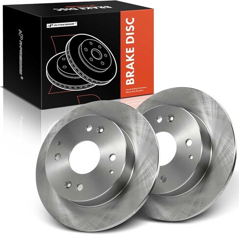 A-Premium 10.24 inch (260mm) Rear Solid Disc Brake Rotors Compatible with Select Honda and Acura Models - Accord 1991-1997, CL 1997 2.2L, 2-PC Set in Saudi Arabia