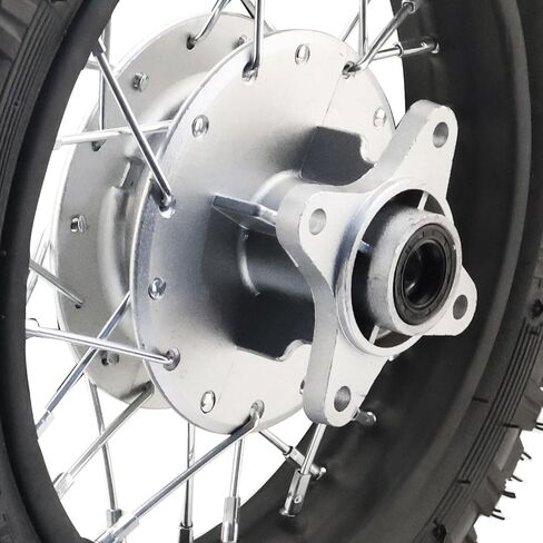 2.5-10 10 Inch Rear Wheel Tire and Rim 12mm Bearing 1.4 x 10 And Drum Brake With 420 37T Sprocket for 50/70/ 90/110cc BBR50 DRZ70 TTR50 DRZ50 CRF50 PW50 TTR50 Chinese SSR Dirt Pit Bike ATVs in Kuwait