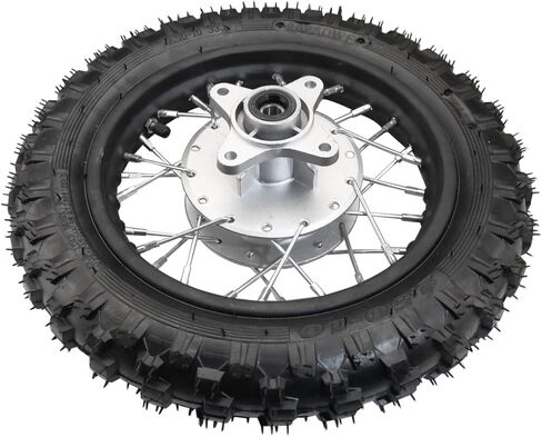 2.5-10 10 Inch Rear Wheel Tire and Rim 12mm Bearing 1.4 x 10 And Drum Brake With 420 37T Sprocket for 50/70/ 90/110cc BBR50 DRZ70 TTR50 DRZ50 CRF50 PW50 TTR50 Chinese SSR Dirt Pit Bike ATVs in Kuwait