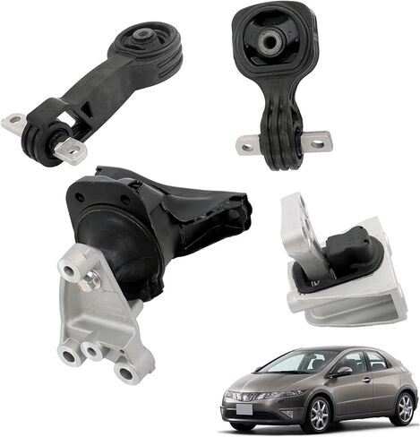 munirater 4pcs Engine Motor and Transmission Mount Replacement for Civic 2006 2007 2008 2009 2010 2011 in Saudi Arabia