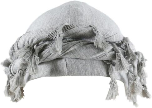 DouuYuhet Turban for Men, Vintage Twist Durag Scarf Head Wraps Satin Lined Halo Turban for Men Turban Tie Tassel Trim in Saudi Arabia