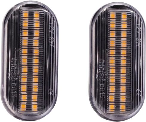 Side Marker Led Front Fender Side Marker Light Flowing Sequential Blinker Light Turn Signal Lamp for Nissan 350Z Z33 Frontier D40 Cube Z11 Latio C11 Xterra Pathfinder R51 (Black) in Kuwait