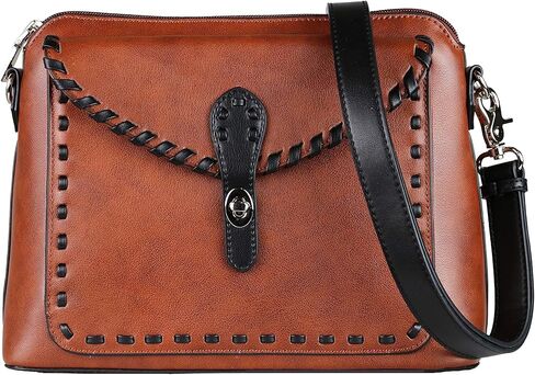 Concealed Carry Evelyn Leather Crossbody Organizer by Lady Conceal in Kuwait