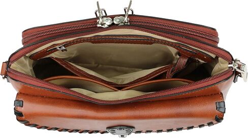 Concealed Carry Evelyn Leather Crossbody Organizer by Lady Conceal in Kuwait