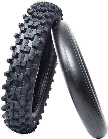 Pit Dirt Bike 80/100-12 3.00-12 Tire and Inner Tube Set - Knobby Motocross Bike Tire and Tube for CRF70F/XR70, TTR 90 BBR in Saudi Arabia