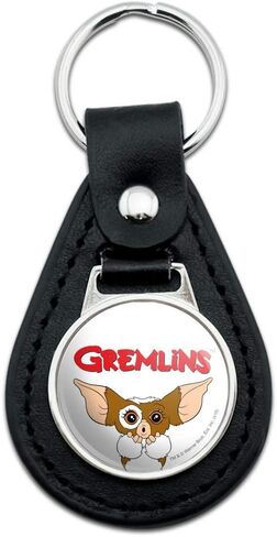GRAPHICS & MORE Black Leather Gremlins Gizmo Logo Keychain in Saudi Arabia