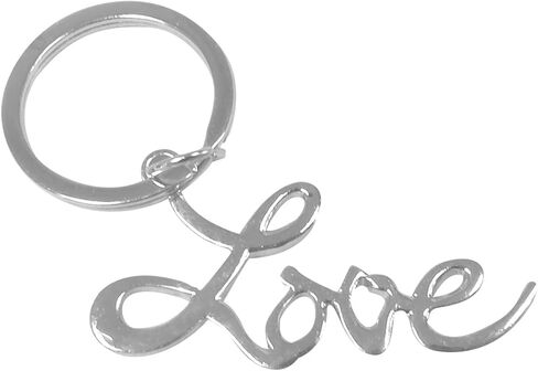 Silver Love Key Chain, 2.2 inches, Carrie Bradshaw Keychain, Louise Movie Keyring, Fan Gift, Costume Accessory, Everyday Use in Kuwait