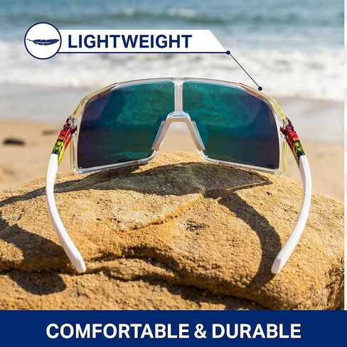 Blenders Eyewear Exposé - نظارات شمسية مستقطبة - إطار خفيف الوزن عالي الأداء، وسادات أنف قابلة للتعديل - حماية 100٪ من الأشعة فوق البنفسجية - للرجال والنساء - مسطرة المستقبل in Kuwait