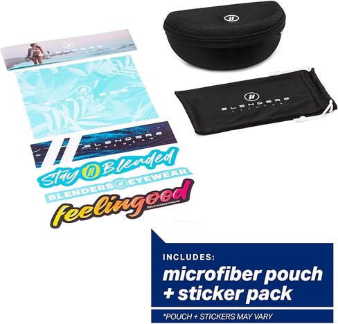 Blenders Eyewear Exposé - نظارات شمسية مستقطبة - إطار خفيف الوزن عالي الأداء، وسادات أنف قابلة للتعديل - حماية 100٪ من الأشعة فوق البنفسجية - للرجال والنساء - مسطرة المستقبل in Kuwait