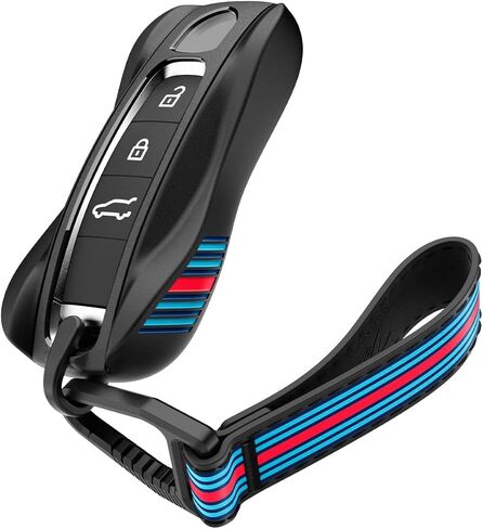 Spigen for Porsche Key Fob Cover Key Shell [حلقة تسلق خالية من المفصلات من التيتانيوم وجمالية السباق العتيقة] كايين باناميرا تايكان 911 هيكل صلب واقٍ، ملحقات مضادة للخدش، حلقة مفاتيح، سلسلة مفاتيح in Saudi Arabia