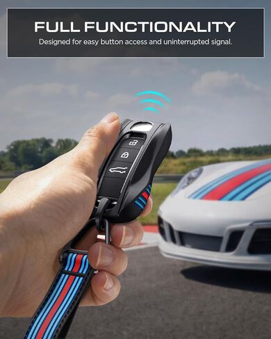 Spigen for Porsche Key Fob Cover Key Shell [حلقة تسلق خالية من المفصلات من التيتانيوم وجمالية السباق العتيقة] كايين باناميرا تايكان 911 هيكل صلب واقٍ، ملحقات مضادة للخدش، حلقة مفاتيح، سلسلة مفاتيح in Saudi Arabia