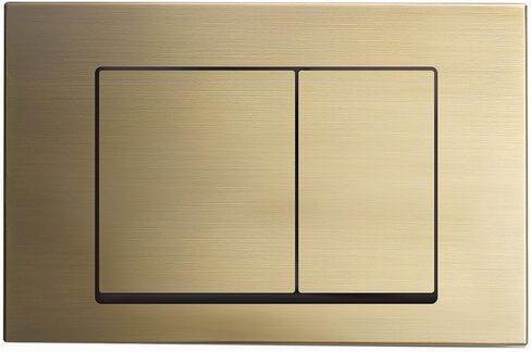 Swiss Madison Well Made Forever Wall Mount Actuator Flush Push Button Plate in Brushed Brass (SM-WC001Z) in Kuwait