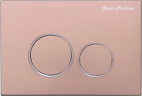 Swiss Madison Well Made Forever Wall Mount Actuator Flush Push Button Plate in Brushed Brass (SM-WC001Z) in Kuwait