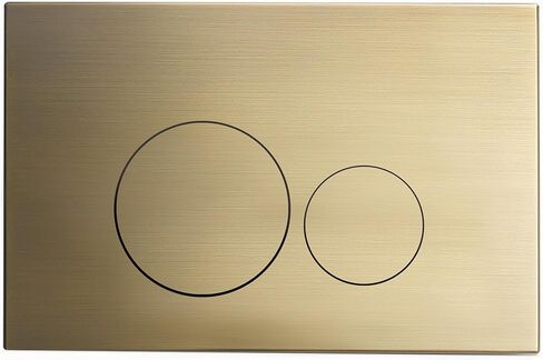 Swiss Madison Well Made Forever Wall Mount Actuator Flush Push Button Plate in Brushed Brass (SM-WC001Z) in Kuwait