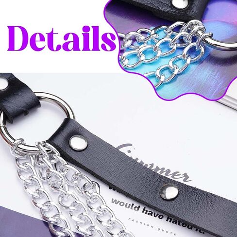 Leather Chest Chain Belt Fashion Rave Goth Body Harness for Women in Saudi Arabia