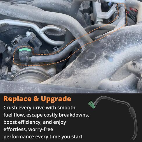 F75Z9D289AA أنبوب خرطوم فاصل بخار الوقود لعام 1998 لينكولن نافيجيتور، لسيارة 1997-2004 Ford F150 F250 Expedition Lobo، لاستبدال التراث 2004 # F75Z-9D289-AA EEH010 in Kuwait