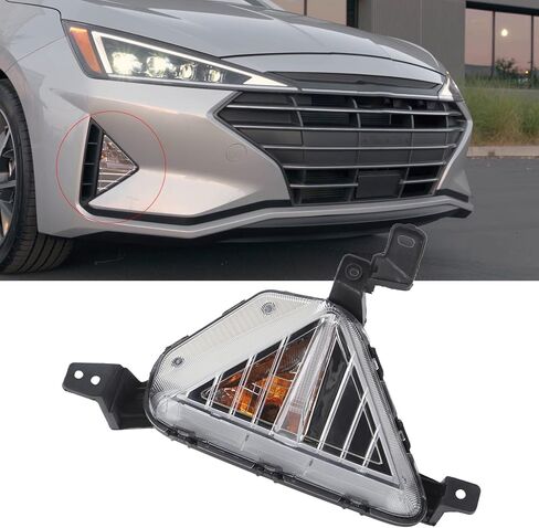 Raguso Front Fog Light Front Turn Light Assembly Front Marker Lamp Fog Light For Elantra 2019 to 2020 (Right 92302F2510 HY2531102C) in Kuwait