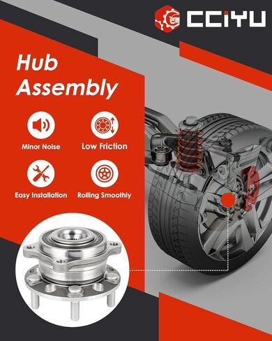cciyu Wheel Hub Bearing Assembly 2pcs Front Left Right 5 lugs Non-ABS 513409 BR930946 for Hyundai Santa Fe 2015-2019,for Hyundai Santa Fe XL 2016-2019,for Kia Sorento 2016-2020 Wheel Hubs in Kuwait