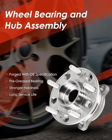 cciyu Wheel Hub Bearing Assembly 2pcs Front Left Right 5 lugs Non-ABS 513409 BR930946 for Hyundai Santa Fe 2015-2019,for Hyundai Santa Fe XL 2016-2019,for Kia Sorento 2016-2020 Wheel Hubs in Kuwait