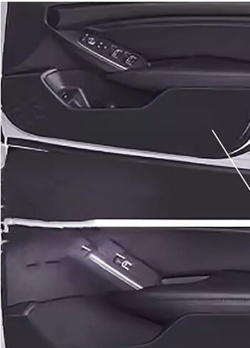Car Accessories Fit for Honda Accord 10th Gen 2018-2022 Carbon Fiber Pattern Stainless Steel, Door Anti Kick Panel Protector Guard Cover Trim 4PC（Silver） in Saudi Arabia