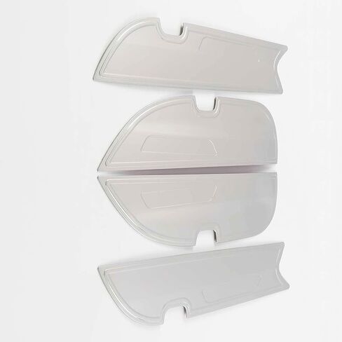 Car Accessories Fit for Honda Accord 10th Gen 2018-2022 Carbon Fiber Pattern Stainless Steel, Door Anti Kick Panel Protector Guard Cover Trim 4PC（Silver） in Saudi Arabia