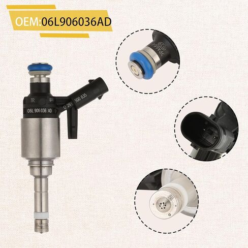 06L906036AD GDI 2.0L Turbo Fuel Injectors,Compatible with/Audi 2.0 A4 A5 A6 Q3 Q5 2016-2020,Compatible with/VW 2.0T Golf Gti Jetta 2014-2018 |6 Holes| |Set of 4| in Saudi Arabia