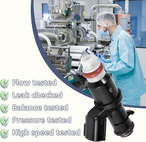 16450-R5A-A01 Fuel Injectors,Compatible with/Honda 2.4 CRV 2012-2014,Set of 4 in Kuwait