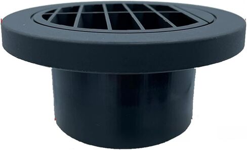 1PC 60mm/75mm/90mm Heater Duct Ducting Flat Round Rotatable Connector Black For Car Truck distintivo(FKPT-90mm) in Saudi Arabia