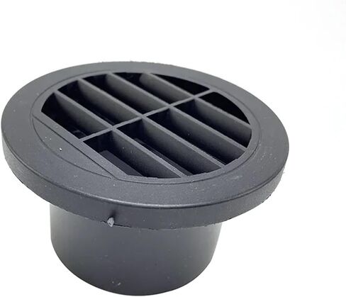 1PC 60mm/75mm/90mm Heater Duct Ducting Flat Round Rotatable Connector Black For Car Truck distintivo(FKPT-90mm) in Saudi Arabia
