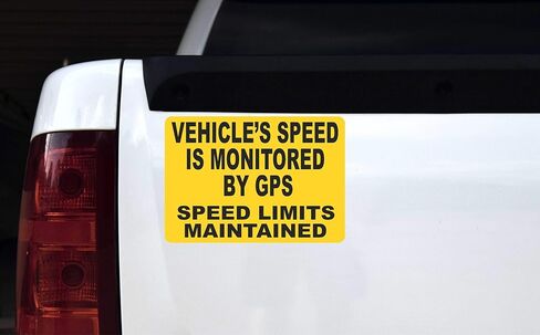 StickerTalk Speed Monitored by GPS Magnet, 10 inches by 7 inches in Saudi Arabia