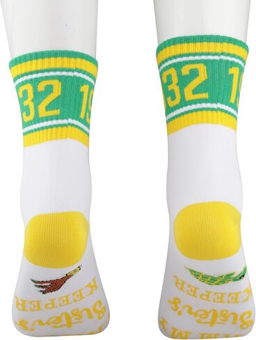 CENWA 1 Pair Green And Yellow Socks Black Nurse Sorority Gift I Am My Sister’s Keeper Socks Gift for Women in Saudi Arabia