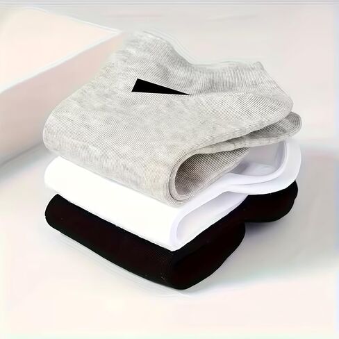 Socks Ankle Women 10pcs/5 Pairs of Women'S Casual Plain Socks, Four Seasons Women'S Socks, Simple Design in Saudi Arabia
