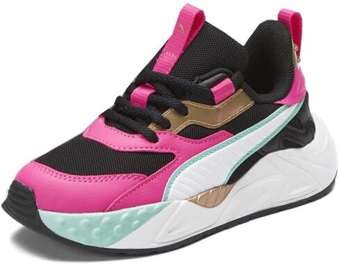 حذاء رياضي كاجوال برباط من PUMA للفتيات Rs-Trck Vacay Queen - أسود، وردي in Saudi Arabia