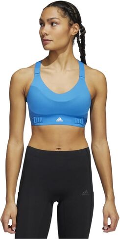 حمالة صدر رياضية للتمارين الرياضية FastImpact Luxe Run من adidas للسيدات، باللون الأزرق in Kuwait