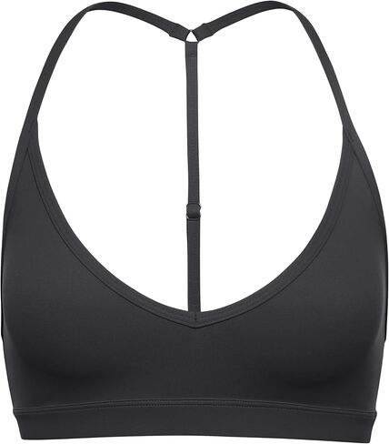 CRZ YOGA Butterluxe Soft Double Lined T-Back Sports Bras for Women - V Neck Adjustable Strap Yoga Crop Top Casual Non Padded in Saudi Arabia
