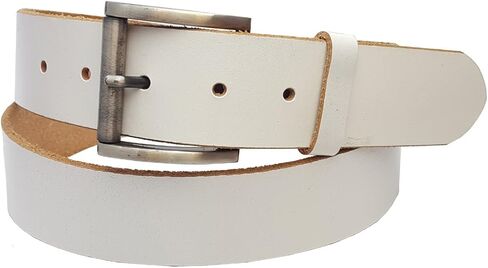 White Geunine Top Grain Leather Belt in Size S in Kuwait