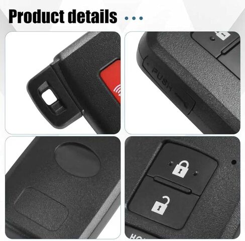 Keyless Entry Smart Prox Remote Key Fob Compatible with Toyota Avalon Camry Corolla 2013-2018 Replaces 281451-0020 G Board FCC ID:HYQ14FBA PN:89904-06140 4 Buttons in Saudi Arabia