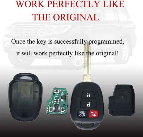 MechanMagic Key Fob Remote Replacement Fits for Toyota RAV4 2013 2014 2015 2016 2017 2018 / Highlander 2014-2019 / Sequoia 18-19 Keyless Entry Remote Control GQ4-52T 89070-0R100 (H Chip) in Saudi Arabia