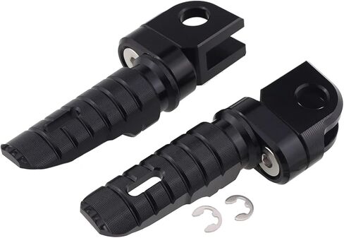 Fit for FZ1 for FAZER for FZ8 For MT-03 for MT-25 for FZ-07 for FZ-09 600 Front Footrest Foot Pegs Pedals(A-Black) in Saudi Arabia