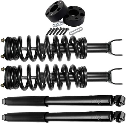 ECCPP 3 inch Front Leveling kit+ Complete Struts Front Strut Spring Assembly Shock Absorber for 2006 2007 2008 for Dodge for Ram 1500 4x4 Models Only 2X in Saudi Arabia