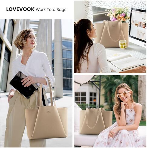 LOVEVOOK Laptop Tote Bag for Women Sandy in Saudi Arabia