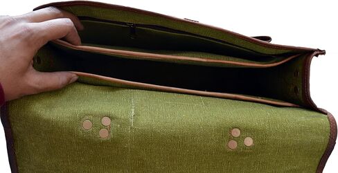 حقيبة كتف جلدية مقاس 15 بوصة، حقيبة كمبيوتر محمول، حقيبة مكتب، هدية للرجال، حقيبة كتف متعثرة للكمبيوتر in Kuwait