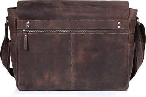 حقيبة ماسنجر جلدية من VC VINTAGE COUTURE للرجال، حقائب كمبيوتر محمول جلدية للرجال والنساء، حقيبة سفر ماسنجر | جلد عتيق in Kuwait