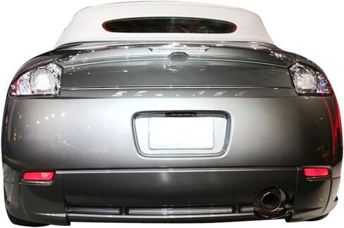 IKON MOTORSPORTS Rear Bumper Lip, Compatible with 2006-2008 Mitsubishi Eclipse, OE Factory Style Polyurethane PU Unpainted Black Rear Lower Spoiler Air Dam Chin Valance Splitter in Saudi Arabia