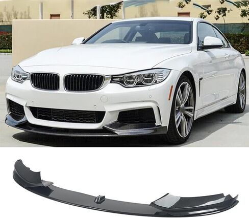 Front Bumper Lip Compatibility with 2014-2020 F32 F33 F36 4 Series M Sport Front Bumper Chin Lip Splitter Spoiler Carbon Fiber in Kuwait