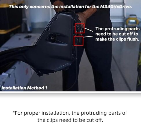 Rear Diffuser Fit for BMW 3 Series G20 330i/M340i LCI 2023-2024 Sedan 4-Door Gloss Black Rear Lower Diffuser with LED Light Automotive Exterior Accessories ABS 3PC Body Kit in Kuwait