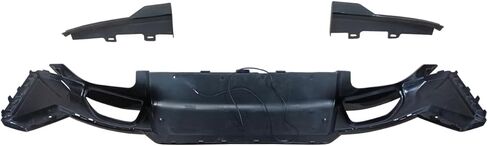 Rear Diffuser Fit for BMW 3 Series G20 330i/M340i LCI 2023-2024 Sedan 4-Door Gloss Black Rear Lower Diffuser with LED Light Automotive Exterior Accessories ABS 3PC Body Kit in Kuwait