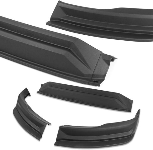 Matte Black Front Bumper Spoiler Lip STP-Style 3PCS ABS Fit for 2019-2024 Ram 1500, Car Mods Replacement Part Assembly, Air Chin Body Kit Splitter, 2020 2021 2022 2023 (w/Sequential LED) in Kuwait